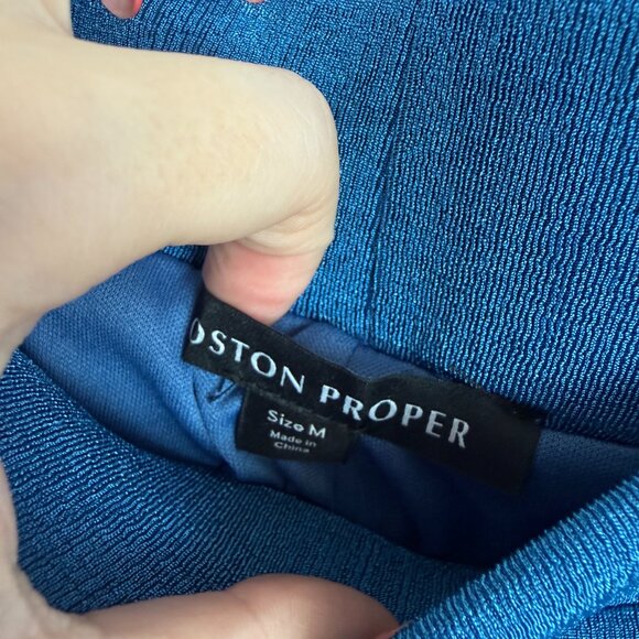 NWT Boston Proper Halter Tank Pull On Pants 2 Piece Set Blue Size Medium M NEW - Picture 5 of 16